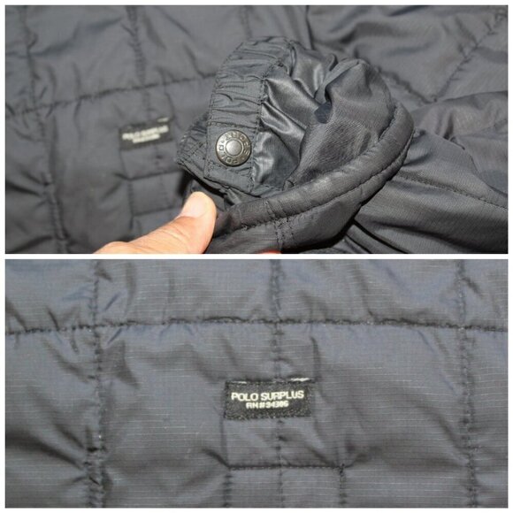 Polo Ralph Lauren Surplus Woman Quilted black Jacket Size M lightweight zipper - Picture 8 of 13